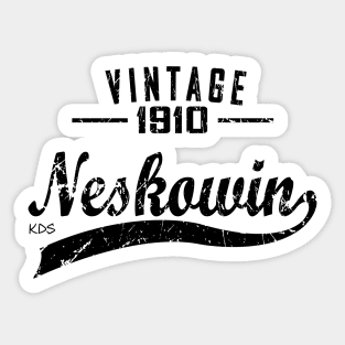 Neskowin, Oregon Vintage Dark Sticker